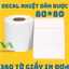 Giấy In Nhiệt 80x80mm Tem Vận Chuyển 80*80 Dán Được 8*8 in đơn hàng 8x8 Decal in vận đơn 80x80 phiếu ship