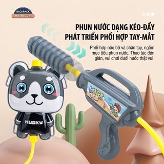 [Balo Súng Nước] Đồ Chơi Áp Lực Bắn Xa Dành Cho Trẻ Em Dung Tích Lớn 1 Lít Tiện Lợi Đi Chơi Nước
