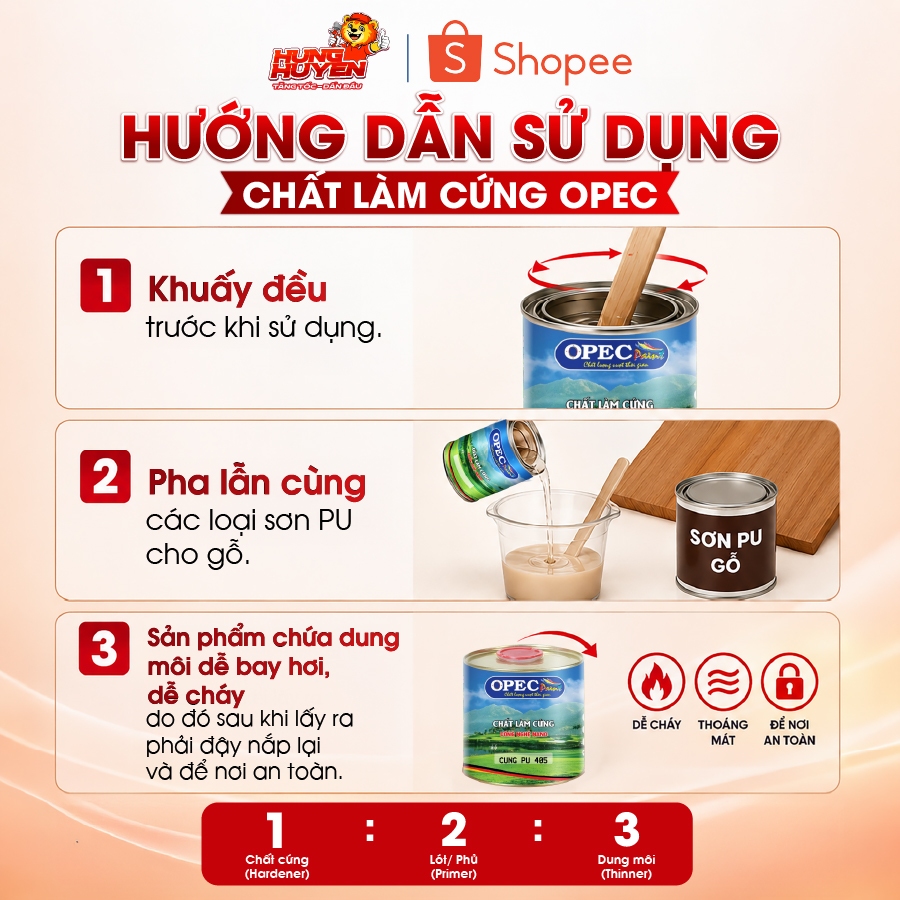 SƠN GỖ OPEC - Chất làm cứng PU 405