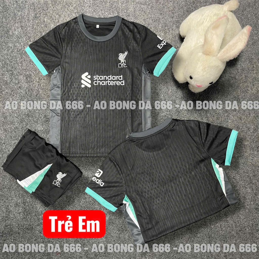 (FREE SHIP) Áo Bóng Đá, Áo Đá Banh Trẻ Em Câu Lạc Bộ Liverpool Mùa giải 25/26  - Vải Mè Thái Cao Cấp