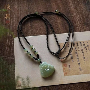 Mặt Dây Chuyền Di Lặc Hòa Điền Tự Nhiên Hộ Bình An
