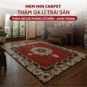 Thảm Bali Dạ Lì Trải Sàn Phòng Khách, Thảm Trải Sàn Trang Trí Phòng Khách Kích Thước 2mx3m, 1m6x2m - MemMinCarpet
