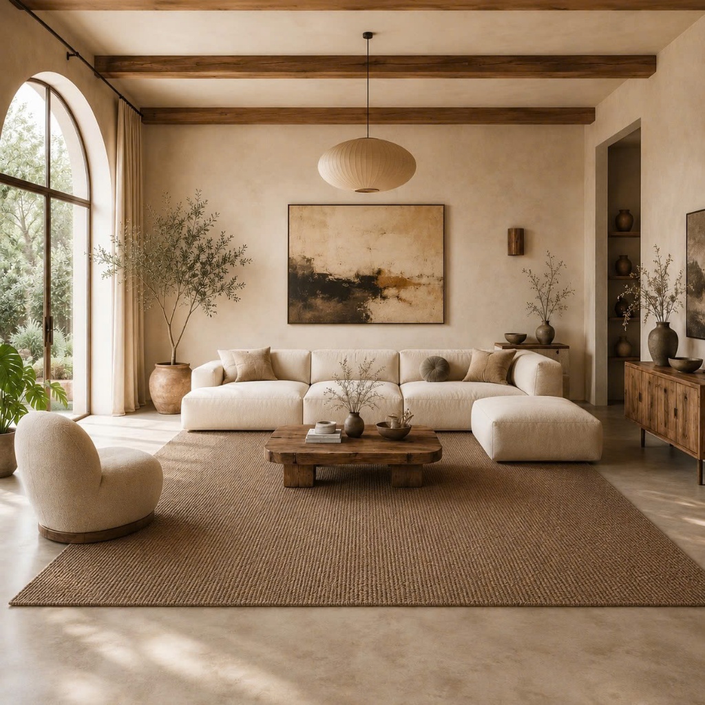 Thảm Dệt Đế Cao Su MemminCarpet Chống Trơn Trượt Phong Cách Hiện Đại Và Sang Trọng, Giúp Căn Phòng Hút Mắt Hơn