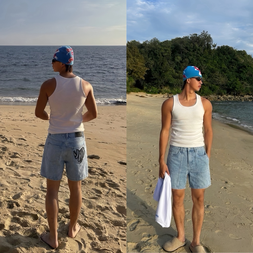 [Mùa Hè] Quần Short Jeans Nam Nữ Thêu Trái Tim Túi Sau Premium TMT.STU | TMTD01
