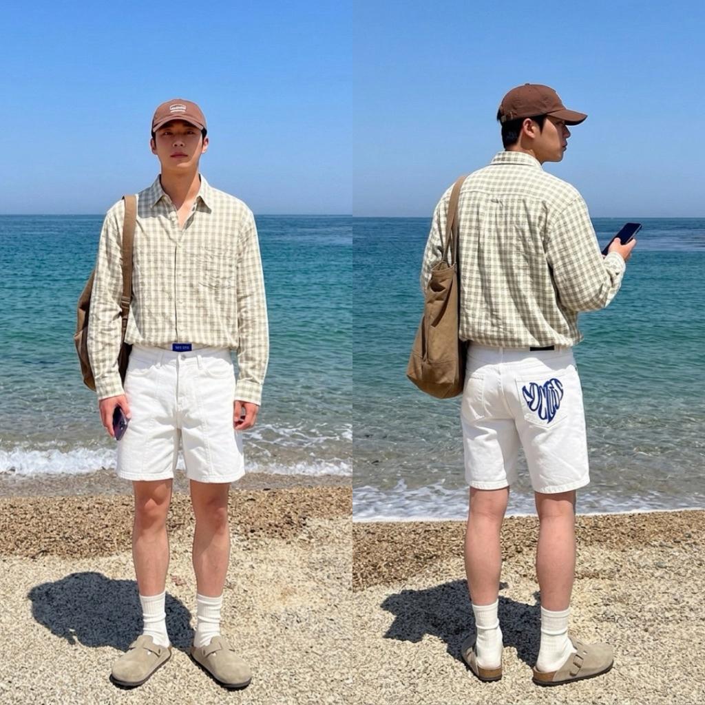 [Mùa Hè] Quần Short Jeans Nam Nữ Thêu Trái Tim Túi Sau Premium TMT.STU | TMTD01