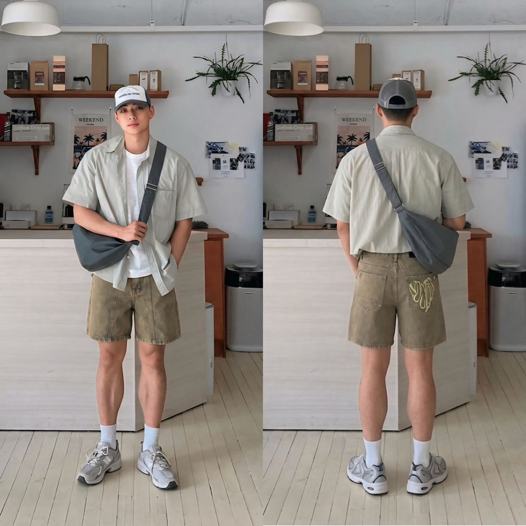 [Mùa Hè] Quần Short Jeans Nam Nữ Thêu Trái Tim Túi Sau Premium TMT.STU | TMTD01