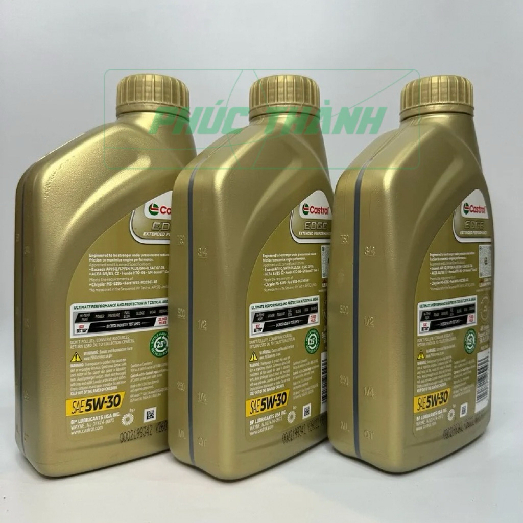 Dầu Nhớt Tổng Hợp Toàn Phần Castrol EDGE Extended Performance 5W30 946ml Nhập Khẩu Mỹ - Chính Hãng