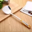 Bộ Muôi Inox Cao Cấp Cán Vàng ( Muôi Thủng - Muôi Canh - Xẻng Xào)