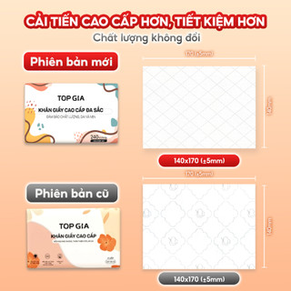 Thùng 40 gói giấy ăn đa sắc Topgia , bịch 240 tờ,4 lớp dập vân 4D, Dai Mềm