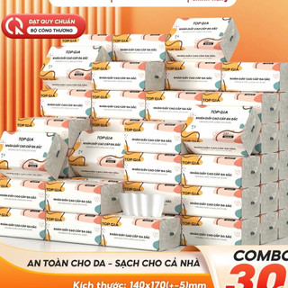 Thùng 40 gói giấy ăn đa sắc Topgia , bịch 240 tờ,4 lớp dập vân 4D, Dai Mềm