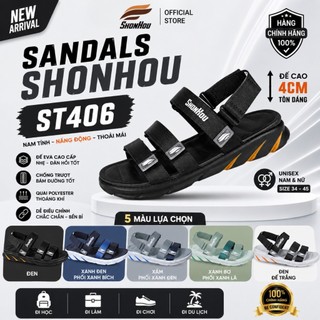 Dép Sandal SHONHOU ST406 Đế EVA Chống Trượt Quai Chắc Chắn Phù Hợp Với Nam Nữ Đi Học, Đi Làm