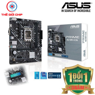 Mainboard Asus Prime  H610M-K D4 mATX / LGA 1700 / DDR4 |  Bảo Hành 36 tháng bởi nhà cung cấp