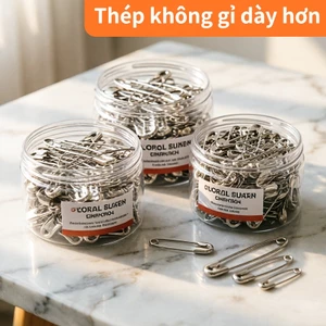 Kẹp áo hợp kim cao cấp thép không gỉ đóng gói 80/120/300 cái dùng trang trí may vá đồ