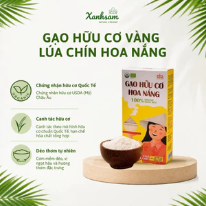 Gạo Hữu Cơ Vàng Lúa Chín Hoa Nắng 2kg - Xanhsam Natural & Organic