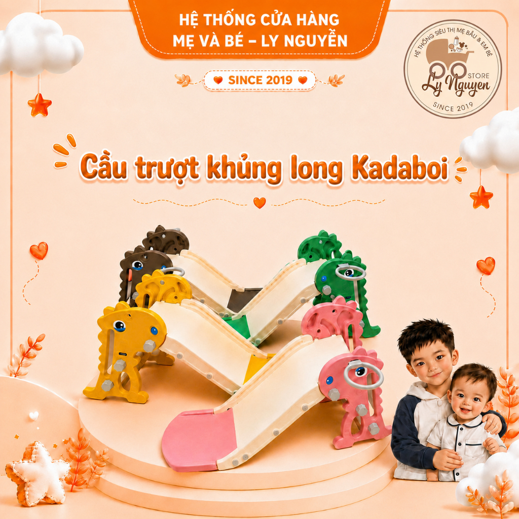 [Ly Nguyễn Store] Cầu trượt khủng long Kadaboi