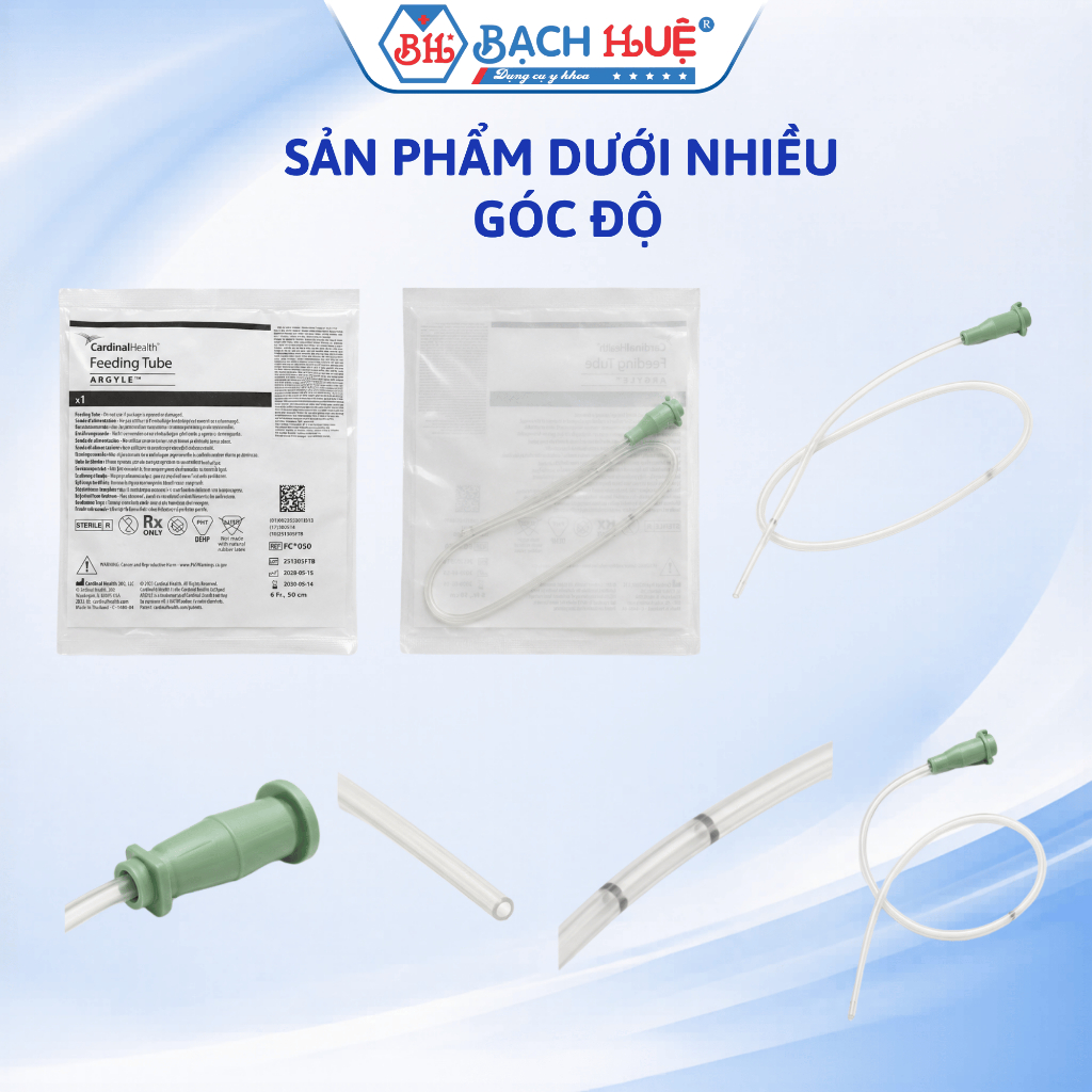 Dây Cho Ăn Kendal Số 6 Có Nắp Mềm Dẻo - Ống Thông Nuôi Ăn Y Tế Mềm Dẻo An Toàn Cho Bệnh Nhân