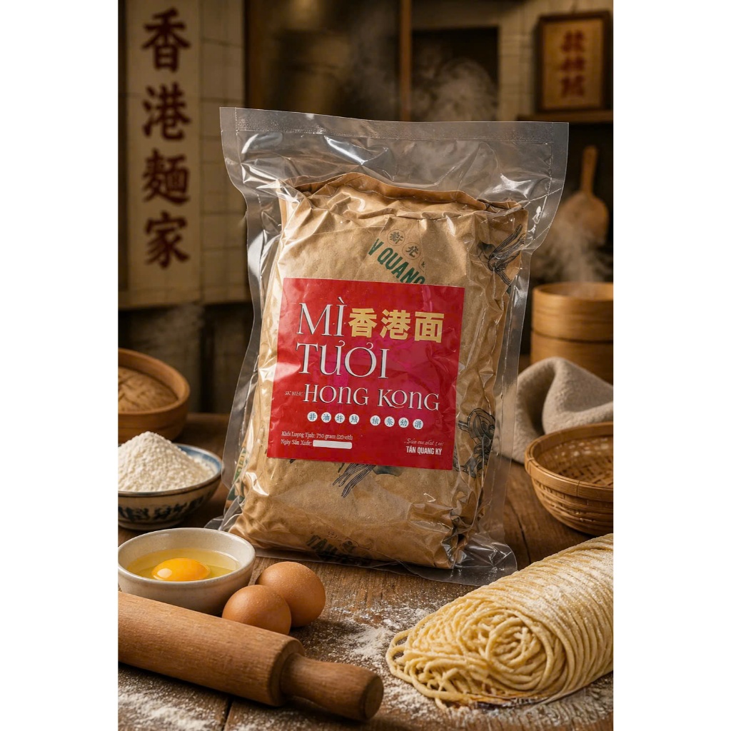 Ship Toàn Quốc [ MÌ TƯƠI HONGKONG ] – Đặc Biệt – Dai Giòn (20 vắt ~750gram)