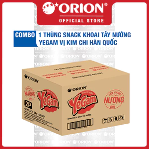 THÙNG BÁNH SNACK KHOAI TÂY NƯỚNG YEGAM VỊ KIM CHI HÀN QUỐC (20 HỘP/THÙNG)