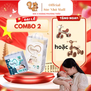 Combo 2 bịch Bỉm quần Gooby chính hãng ban ngày, siêu mỏng mềm, thấm hút tốt
