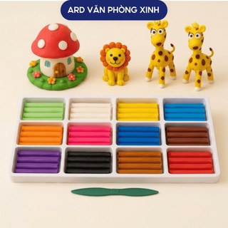 Đất Nặn Thơm Hada Hoa Đào Nhiều Màu Đất Sét Kèm Đồ Nhựa Tạo Hình An Toàn Cho Bé d2