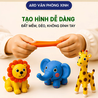 Đất Nặn Thơm Hada Hoa Đào Nhiều Màu Đất Sét Kèm Đồ Nhựa Tạo Hình An Toàn Cho Bé d2