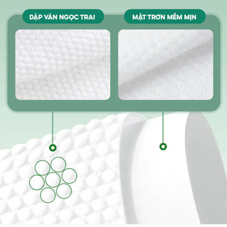 Combo 2 Khăn mặt khô Top Gia treo tường Sắc Việt, dùng 1 lần mềm mịn, an toàn cho mọi làn da tặng 1 băng vệ sinh ban đêm