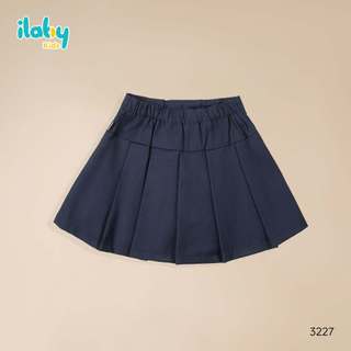 Set đồ đi học bé gái ILABY HCM áo sơ mi trắng cổ thủy thủ và chân váy xếp ly phù hợp đi học, di chơi cho bé [3269+3227]