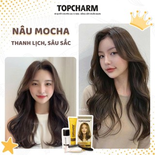 [CAO CẤP] Thuốc nhuộm thời trang, phủ bạc chuẩn màu, siêu dưỡng, bigsize 200ml, tặng dụng cụ, TOPCHARM - CHAMIS