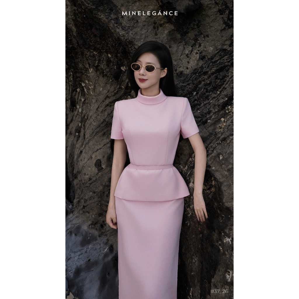 MINELEGÁNCE | SET VEST ÁO & CHÂN VÁY BÚT CHÌ THANH LỊCH, SANG TRỌNG - MIN37
