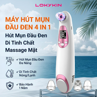 Máy Hút Mụn Đầu Đen Lokykin 4 Trong 1 – Hút Mụn, Massage Nóng Lạnh, Đẩy Tinh Chất, Se Khít Lỗ Chân Lông