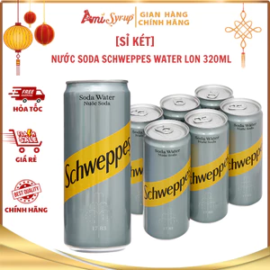 Nước Soda Schweppes Water Lon 320ml Không Đường, Thơm Ngon, Chuẩn Pha Chế & Giải Khát