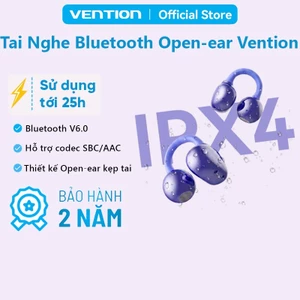 Tai Nghe Kẹp Tai Freeclip Vention, Chống Nước, Loa Kép Dynamic, Bluetooth 6.0, Pin Tới 25 Tiếng