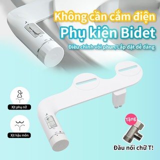 Angelmore Bidet gắn bồn cầu Vòi Xịt rửa Vệ Sinh Không Cần Điện, Tích Hợp 2 Chế Độ Xịt Hậu Môn & Phụ Nữ 8809
