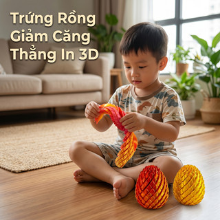 Đồ Chơi Trứng Rồng 3D Xoay Biến Hình Twisty Fidget Dragon Egg | Đồ Chơi Xếp Hình Xoắn Ốc Giảm Căng Thẳng Cho Trẻ Em