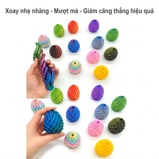 Đồ Chơi Trứng Rồng 3D Xoay Biến Hình Twisty Fidget Dragon Egg | Đồ Chơi Xếp Hình Xoắn Ốc Giảm Căng Thẳng Cho Trẻ Em