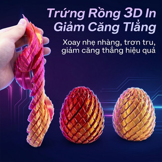 Đồ Chơi Trứng Rồng 3D Xoay Biến Hình Twisty Fidget Dragon Egg | Đồ Chơi Xếp Hình Xoắn Ốc Giảm Căng Thẳng Cho Trẻ Em