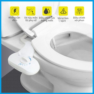 Angelmore Bidet Vòi xịt rửa vệ sinh – Không Cần Điện, Vòi Phun Đơn Nước Lạnh, Có Thể Điều Chỉnh Áp Lực Nước,800