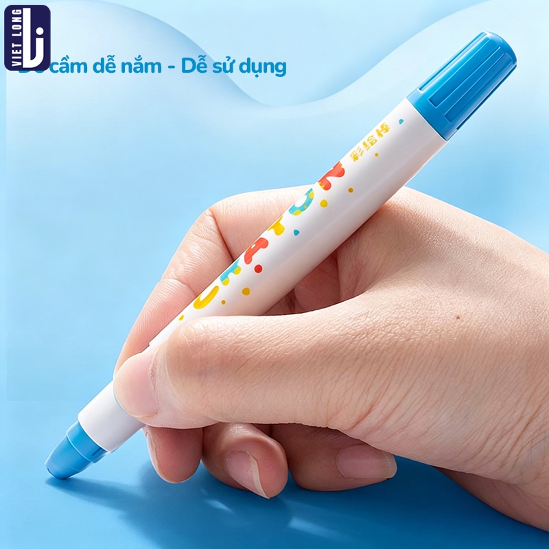 Màu Sáp Dầu An Toàn Cho Bé Vẽ Bút Xoay Không Dính Bẩn Tay Màu Đậm Đều Dụng Cụ Mỹ Thuật Sáng Tạo 36/48 Màu