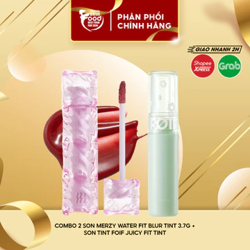 Combo 2 son Merzy Water Fit Blur Tint 3.7g + son tint FOIF Juicy Fit Tint