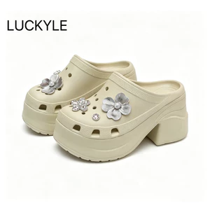 Dép sục để cao 9cm đúc nguyên khối Chất liệu EVA siêu nhẹ LUCKYLE