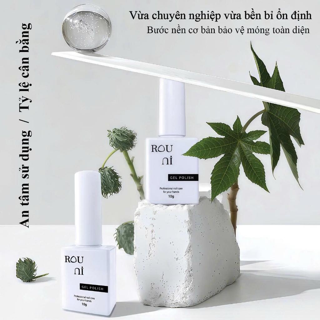 Sơn gel ROUNI 8 màu thạch trong suốt cao cấp, hiệu ứng chuyển màu gradient độ trong cao