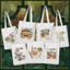 Túi tote có khóa bộ sưu tập món ăn Việt Nam vải dày dặn túi vải canvas tote ẩm thực VIỆT NAM tota0333