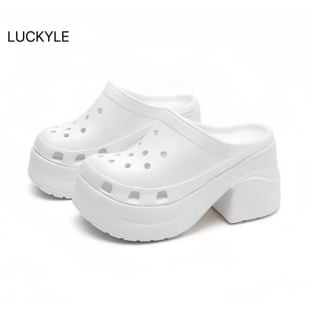 [Tặng charm] Dép sục để cao 9cm đúc nguyên khối Chất liệu EVA siêu nhẹ LUCKYLE