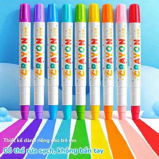 Màu Sáp Dầu Vẽ Bút Xoay Cho Bé An Toàn Không Độc Hại Màu Sắc Tươi Sáng Cầm Vừa Tay Đồ Dùng Mỹ Thuật DIY