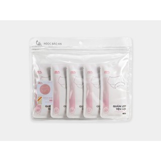 [M&B] Set 5 quần lót nữ kháng khuẩn dùng 1 lần Polyester tiện lợi đi sinh, đi du lịch