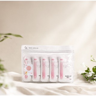 [M&B] Set 5 quần lót nữ kháng khuẩn dùng 1 lần Polyester tiện lợi đi sinh, đi du lịch