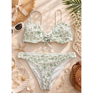 Set bơi 2 mảnh, bikini đi biển nữ họa tiết bắt mắt, tôn dáng,trẻ trung, áo sẵn đệm ngực hàng xuất dư xịn