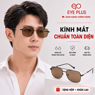 Kính Mát Phi Công Phân Cực 3443 Eye Plus Polarized Chống Chói UV400 Gọng Thép Thời Trang Unisex
