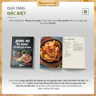 [QUÀ TẶNG KHÔNG BÁN] BỘ PHỤ KIỆN INOX DÀNH CHO NỒI CHIÊN HƠI NƯỚC OLIVO