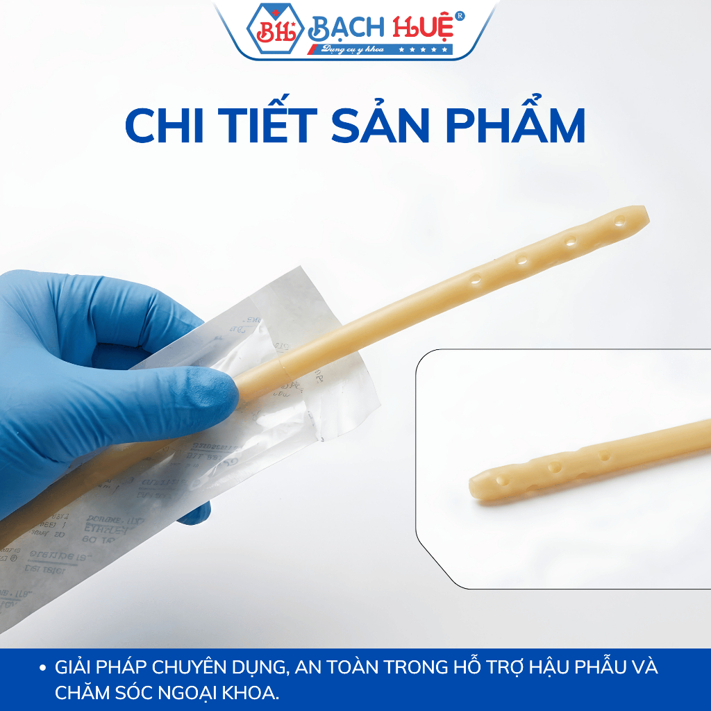 Ống Dẫn Lưu Ổ Bụng Số 28 Chất Liệu Silicon Cao Cấp – Ống Thông Ruột Ngoại Khoa Y Tế Size 28 Vô Trùng